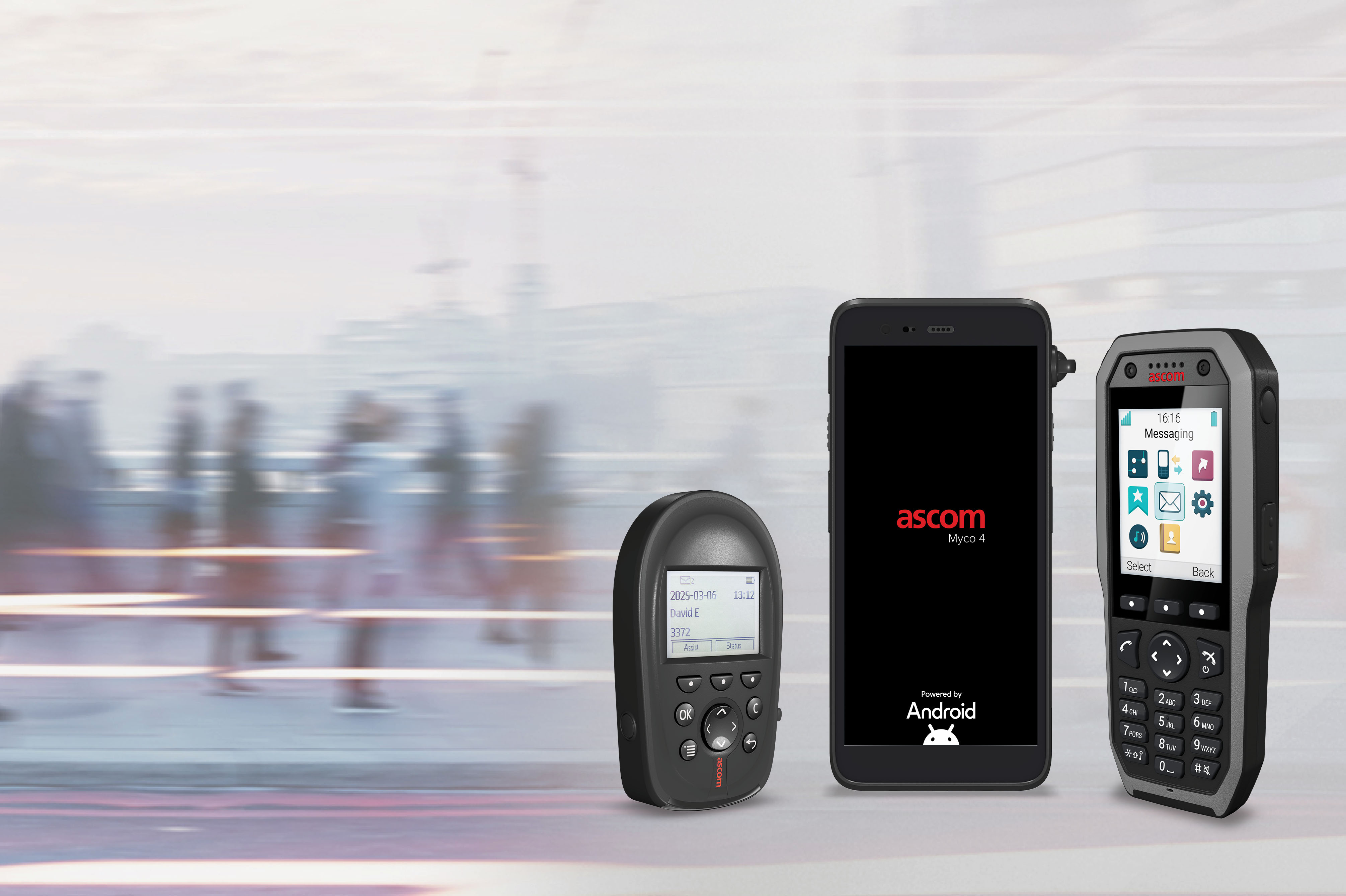 Collection of 3 Ascom mobile devices